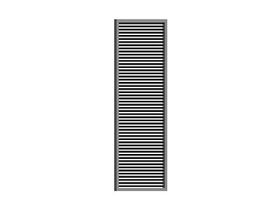 灰色百叶通风口格栅