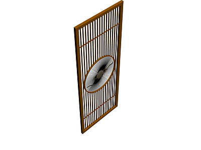 中式格栅屏风