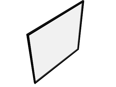 黑框白板装饰画