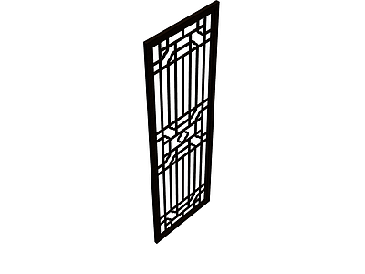 中式镂空花格屏风