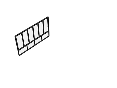 黑色多格隔断屏风