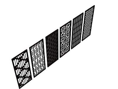 六款中式镂空隔断
