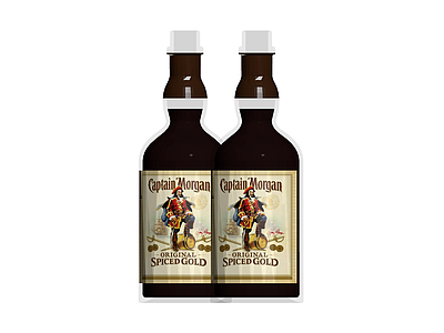 Captain Morgan酒瓶组合