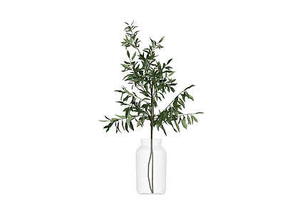 花瓶插绿植盆栽
