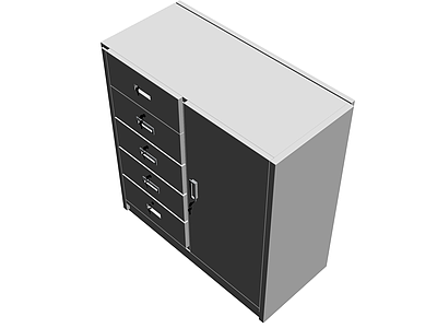 五斗柜带门办公柜