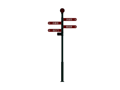 复古风格指路牌