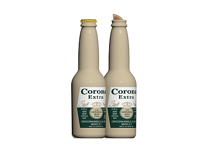 Corona啤酒瓶组合（含柠檬）