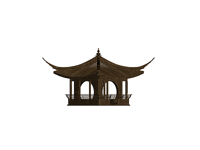 中式景观凉亭
