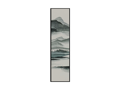 水墨山水挂画