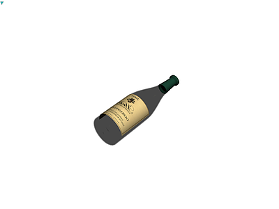 酒瓶模型（带标签）
