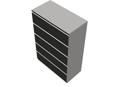 五斗柜灰模模型