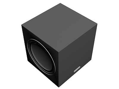 黑色低音炮音箱