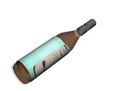 2003年份红酒瓶模型