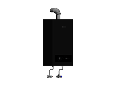 黑色燃气热水器