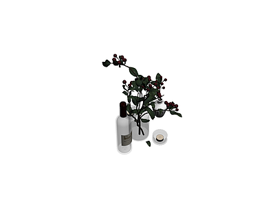 植物与器皿组合摆件