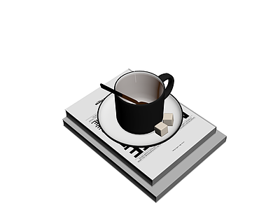 书籍与茶具组合