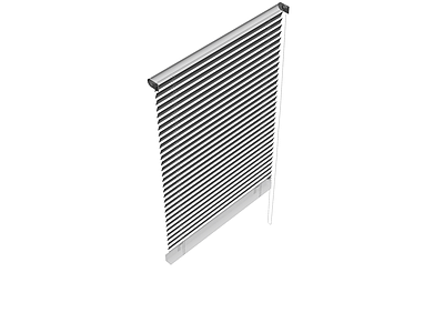 白色百叶窗成品模型