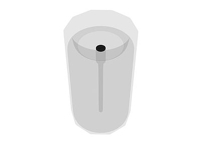 白色现代垃圾桶