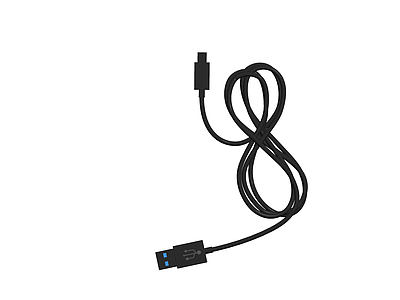 USB数据线模型