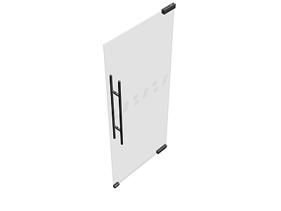 磨砂玻璃门体模型
