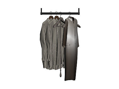 挂衣架与服装组合