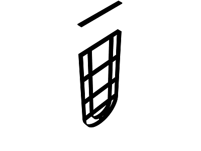 黑框拱形落地格栅屏风