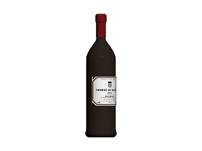 Chateau红酒瓶模型