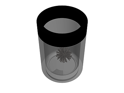 透明圆柱形容器