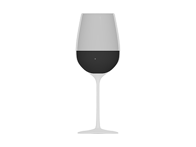 红酒杯灰模模型