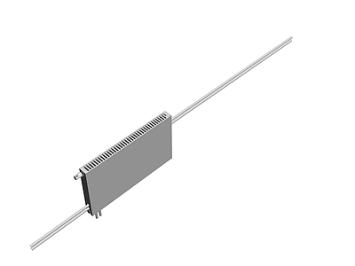 灰色散热器模型