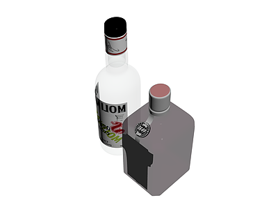 Molinari利口酒与玻璃瓶组合