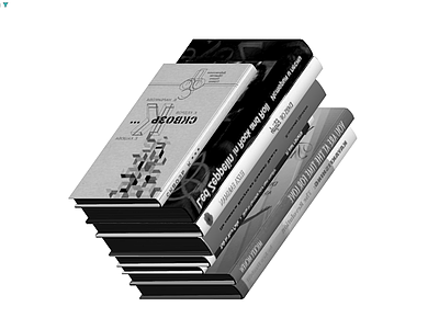 书籍堆叠组合模型