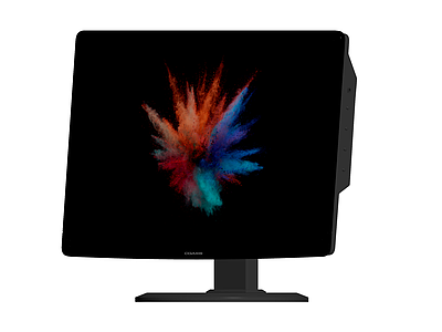 黑色显示器模型