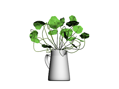盆栽绿植组合模型