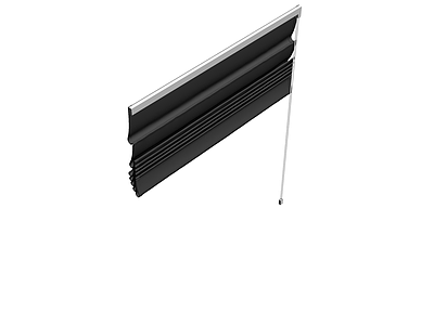 灰色罗马帘成品模型