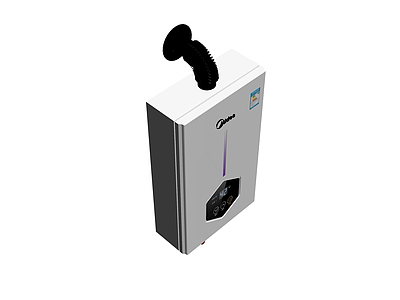 美的燃气热水器模型