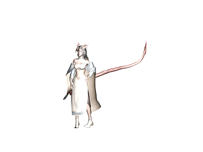 带龙角与长尾的女性角色