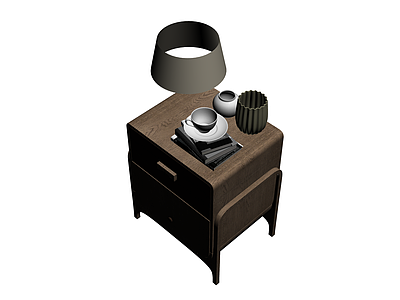 床头柜组合模型