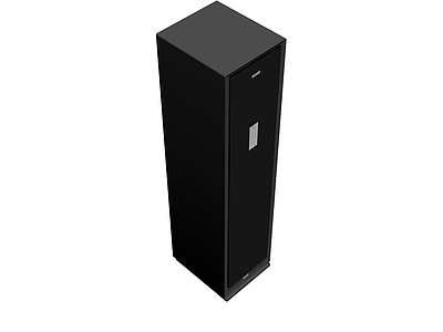 黑色立式柜体模型