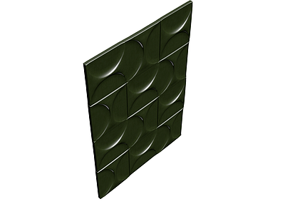 绿色3D浮雕装饰板