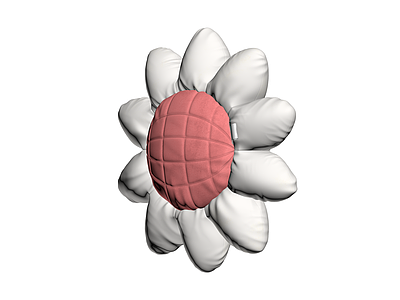 花朵造型毛绒抱枕