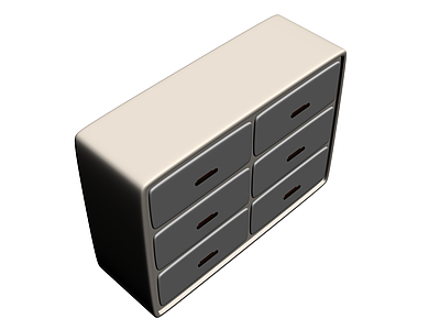 六斗柜家具模型
