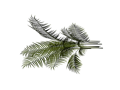 仿真棕榈植物枝叶组