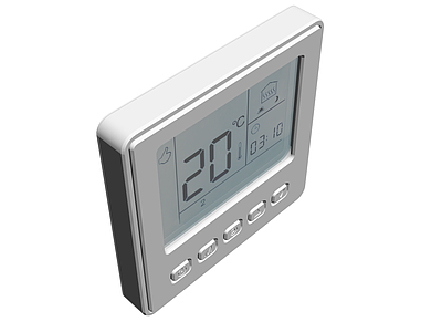 白色温控器面板