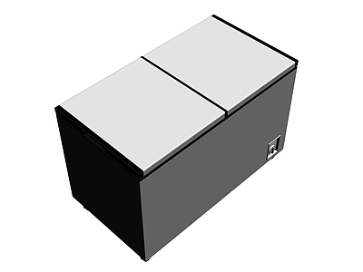 双盖商用冰柜灰模
