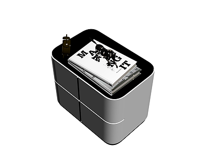 床头柜组合模型