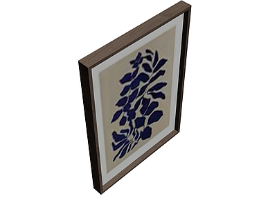 带框花卉装饰画