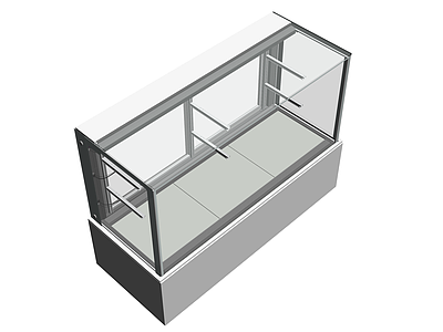 带玻璃门冷藏展示柜