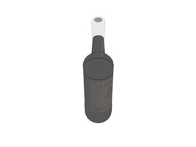 深色酒瓶（灰模）