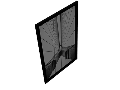 黑框建筑摄影挂画